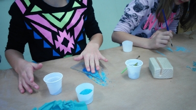 Lekcja z artystką, czyli malowanie i ..