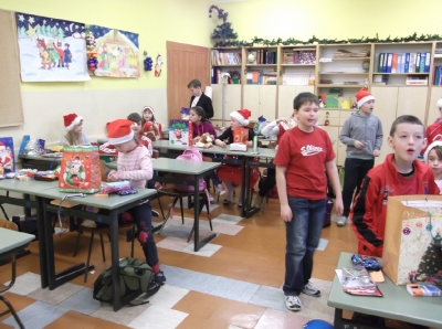 Mikołajki w klasie 4b