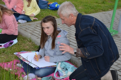 Plener z malarzem z Ukrainy