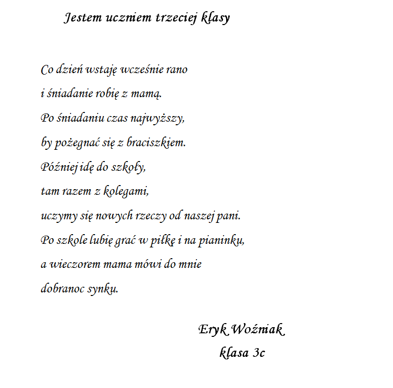 jestem uczniem